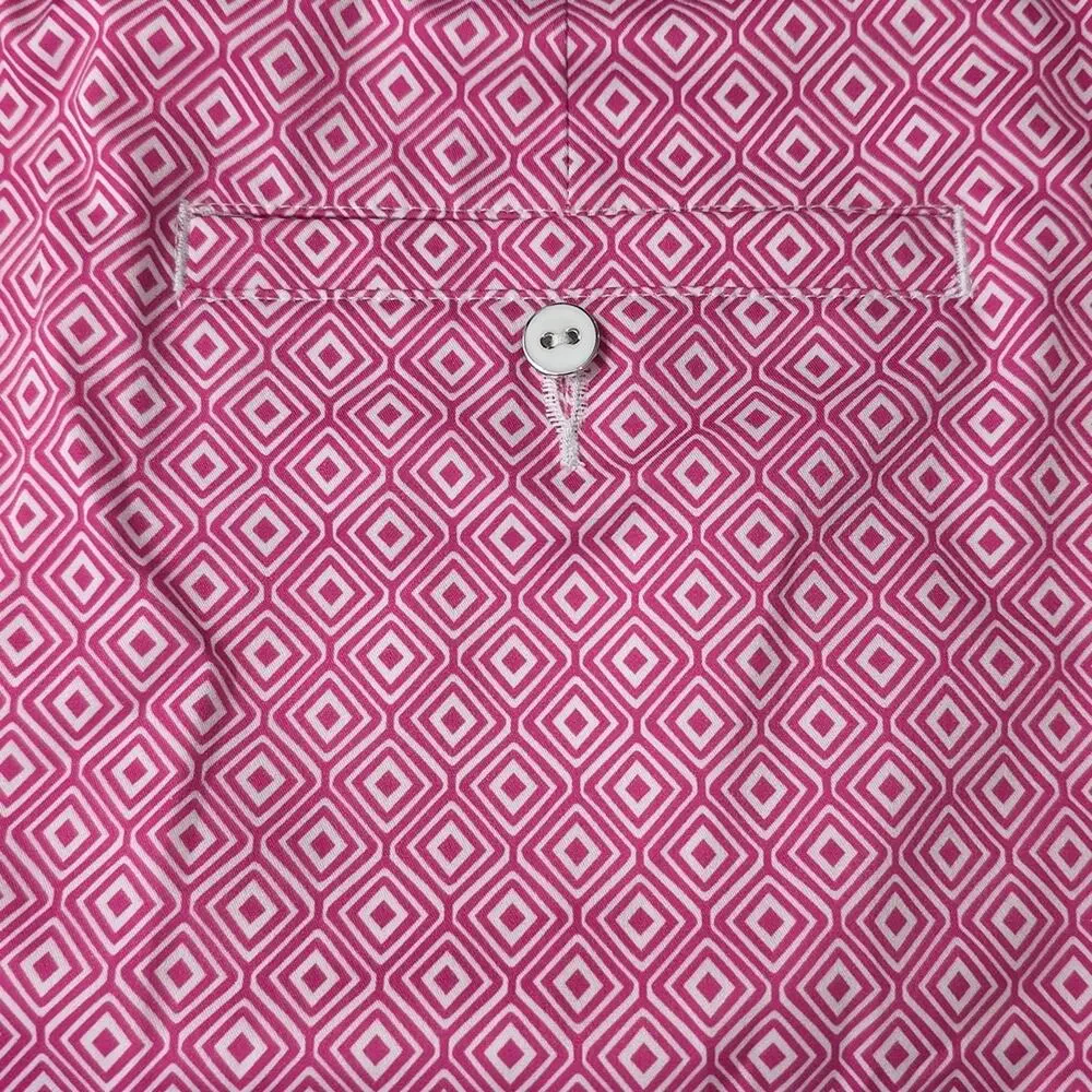 Womens Sz 16 Pink Geometric Pockets Pickleball Tennis Golf Skortv Lady Hagen - Picture 6 of 11